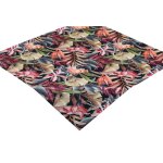 Chemin de table napperon 85x85 fleur floral carré printemps Chemin de table napperon 85x85 fleur floral carré printemps