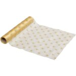Chemin de table organza or etoiles 28 x 500 cm - feeric christmas