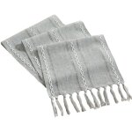 Chemin de table � pompons style boh�me - style maison de campagne - lavable - d�coration de table pour ...