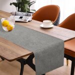 Chemin de table printemps moderne, imperméable, gris foncé, chemin de table imperméable, aspect lin, ... Chemin de table printemps moderne, imperméable, gris foncé, chemin de table imperméable, aspect lin, ...