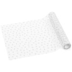 Chemin de table en tulle c?urs, blanc, 0, 36 x 9 m