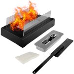 Chemin�e bio autoportante pour jardin, terrasse, 35 x 16 x 18 cm