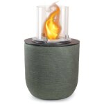 Chemin�e � bio�thanol agazzano, capacit� 1, 5 l, surface chauff�e 30 made in italy, 35x35x55h cm vert ...