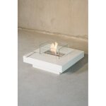 Chemine biothanol carre table basse