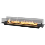 Sololed - cheminée bioéthanol insert black 1200 - cheminée fine noire à encastrer ou poser avec 2 panneaux ... Sololed - cheminée bioéthanol insert black 1200 - cheminée fine noire à encastrer ou poser avec 2 panneaux ...