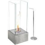 Kekai - chemine biothanol sur pied kilimanjaro 25x25x65 cm brleur en acier inoxydable, verre tremp ...