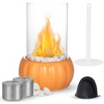 Chemin�e au bio�thanol - chemin�e de table pour l'int�rieur et l'ext�rieur - avec pierres d�coratives ...