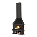 Bronpi - chemine  bois d'angle lorca - r 14 kw