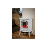 Le poisson qui jardine - chemine chauffage lectrique 2000w blanche 1 porte superbe design