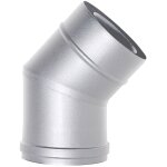 Cheminee coaxial courbe en acier inoxydable 45 d. 80 / 125 ce poele a granules fabrique en italie Cheminee coaxial courbe en acier inoxydable 45 d. 80 / 125 ce poele a granules fabrique en italie