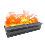 Chemin�e d�corative avec flamme simul�e en diff�rentes couleurs