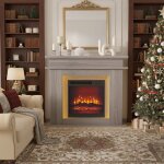 Chemine lectrique 101 cm ? effets de flammes 3d ? clairage led ? chauffage 1500 w, rglage prcis ...