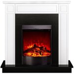 Art flame chemin�e �lectrique ? adam & corsica blanc ? 1500 w ? d�corative & chauffante