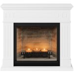 Tagu - chemine lectrique  bougies parfumes - larsen zenflame - effets flammes et crpitement - blanc ...