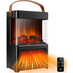 Chemine lectrique portable avec bches ralistes et effet de flamme, radiateur d'appoint autonome avec ...