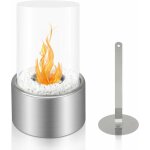 Cheminée Éthanol de table, 16. 5 x 16. 5 x 27. 5 cm, argent Cheminée Éthanol de table, 16. 5 x 16. 5 x 27. 5 cm, argent