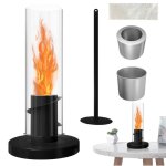 Chemin�e d'int�rieur � l'�thanol, brasero de table tornado, lampe de table tornado, foyer de table, int�rieur ...