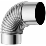 Chemin�e de po�le � bois en acier inoxydable de 60 mm, adaptateur de tuyau de coude de conduit de conduit ...