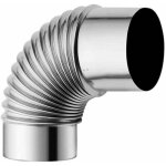 Chemin�e de po�le � bois en acier inoxydable de 60 mm, adaptateur de tuyau de coude de conduit de conduit ...