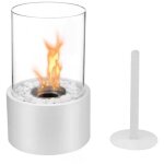 Chemine de table bio thanol, chemine de table avec tapis d'isolation pierre dcorative, chemine  ...