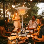 Chemin�e de table au gaz propane de 4000w chauffage ext�rieur portable protection contre basculement ...