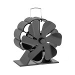Chemine, ventilateur thermique  6 lames pour brleur  bches, ventilateur  nergie cintique thermique ...