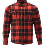 Chemise en flanelle, chemise de b�cheron, chemise de travail rouge / noire s