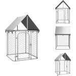 Vidaxl - chenil ext�rieur avec toit 100x100x150 cm - chenil exterieur - abri chien - niche chien - cage ...