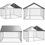 Chenil extrieur avec toit 200x200x150 cm - niche pour chien - chenil exterieur - abri pour chien - refuge ...
