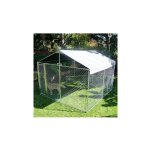 Destockoutils - chenil grillag pour chien avec toit 12 m2