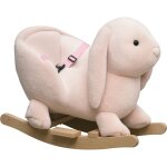 Cheval � bascule jouet � bascule lapin pour enfants 18 - 36 mois fauteuil int�gr� ceinture de s�curit� ...