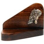 Cheval frison - bougeoir en bois avec cheval, photophore, mmorial pour chien par art - dog