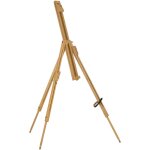 Chevalet d'artiste pliable sur pied hauteur réglable dim. 93l x 84l x 183h cm bois de hêtre clair Chevalet d'artiste pliable sur pied hauteur réglable dim. 93l x 84l x 183h cm bois de hêtre clair