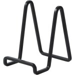Chevalet m�tallique noir de 4, 5 pouces pour assiettes d�coratives, livres, plaques ou cartes