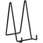 Chevalet porte - assiettes ? support d�coratif en m�tal noir ? pr�sentoir pour photos, plaques, livres ...