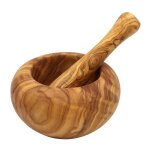 Chevalier diffusion - mortier rond 15 cm en olivier