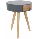 Chevet en bois scandinave nora (lot de 2) gris