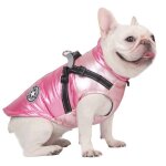 Chien chat manteaux vestes chiens sous - ventre harnais attach� chaud gilet hiver r�fl�chissant coton ...