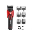 Lafomukea - chien chat pet cutter rasoir lectrique pet beauty trimmer kit rechargeable sans fil  faible ...