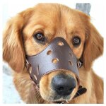 Chien en cuir museli�re anti - aboiement pour les grands chiens de petite taille moyenne l