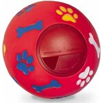 Chien jouet balle durable en caoutchouc iq interactive pet feeder dents de nettoyage jouet rouge fei ...