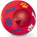 Chien jouet balle durable en caoutchouc iq interactive pet feeder dents de nettoyage jouet rouge, fei ...