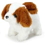 Chien en peluche �lectrique r�aliste, chien intelligent qui aboie et marche, jouet en peluche pour enfants, ...