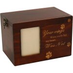 Chien urne personnalis en bois de chien cendres box de chat commmoratif cendres cendres urne crmation ...