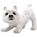 Chien west highland en rsine 17 x 11 x 21 cm