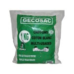 Chiffons coton blanc multi - usages 1kg gecosac