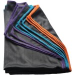 Chiffon en fibre de carbone - serviette nettoyage sans trace 40 50cm pour verre, vitre, lunettes, vaisselle, ...