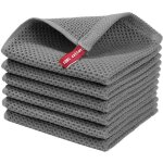 Chiffons microfibre pour voiture - toile � gaufres pour nettoyage de vitres lingette � s�chage rapide ...