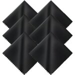 Chiffon de nettoyage pour lunettes 6 pices - noir, 15 x 18 cm, chiffon de nettoyage pour cran en microfibre ...