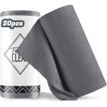 Chiffon de nettoyage en microfibre - 20 pi�ces par rouleau, chiffons en microfibre d�chirables, lavettes ...